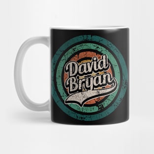 David Bryan // Retro Circle Crack Vintage Mug